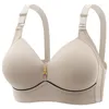 Bras Thin Cup Plus Size Bra Large No Underwire Comfortable Breathable Gathered Women's Underwear Push Up Glossy Mujer