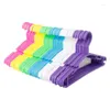 Hangers Non Slip Plastic Kids Coat Child Baby Clothes Stands Multi Color