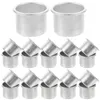 Candle Holders 50 Pcs Metal Cup Candles In Bulk Aluminum Tea Light Candlestick Holder Tin