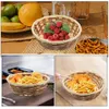 Dinnerware Sets 5 Pcs Dessert Containers Bamboo Fruit Basket Woven For Storage Desktop Kitchen Serving Holder Empty Gift