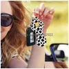 Party Favor Mini Lipstick Holder Keychain Lip Balm Holders Elastic Waterproof Neoprene Sleeve Keychains For Birthday Gift Drop Deliv Dhsmz