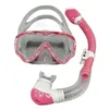 2023 Professionell snorkeldykningsmask och snorklar Goggles Glasögon Simning Tube Set Child Unisex 240321