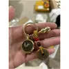 Party Favor Feng Shui Brass Calabash Monety Chińska sieć kluczowa zodiaku Fortune Wu Lou powodzenia Bogactwo Sukces Keyring wisiorek Christma DHH0H