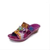 Slippers Grote Maat Dames Sandalen 2024 Zomer Stijl 36-43 Evil Eyes Sky Sapphire Set Teen Platte Schoenen