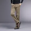 Pantalon décontracté en velours côtelé pour hommes, 5 couleurs, nouvelle collection printemps-automne 2023, Busin Fi, extensible, coupe régulière, vêtements de marque masculine 54l8 #