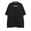 Magliette da uomo Gmiixder Polo da corsa a maniche corte in cotone retrò American Street T-shirt estiva oversize da motociclista unisex