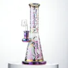 Heady Glas Kleine Charaktere Blumen-Wasserpfeifen Showehead Perc Rainbow Coloful Dab Rigs Wasserbong Wasserpfeifen Bohrinsel mit Banger-Schüssel ZDW2OO5