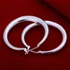 Hoop Huggie Factory Price E20 Wholesale Round Hook Silver Ear Rings High Quality Fashion Classic Jewelry Wedding Women E020 240326