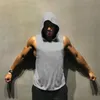 Blank Bodybuilding Stringer Sleevel Hoodie Gym Tank Tops Heren Spier Singlets Shirt Cott Fitn Vest Cott Sport Kleding h0Ga #