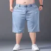 Verão Big Size Men Essentials Oversize Denim Shorts Streetwear Fi New Kore Roupas Masculinas Novos Esportes Casual Azul Jorts 46 S2WL #