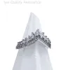 Дизайнерский пандора кольцо кольцо пэна jiaduola s925 чистое серебряное кольцо женское микрополосное кольцо кристально -бриллиантовое кольцо кольцо пары пары кольцо