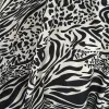 Stof mooie witte chiffon stof sexy luipaard zebra print imitate zijden chiffon rok stof naaimateriaal diy zomer jurk