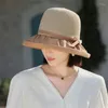 Breda randen hattar o kvinnors vår med hög värde utomhus andningsbar solhatt för solskyddsmedel fällbar sommarrese strandstrand