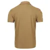 T-shirts pour hommes Haut d'été Boutons Casual Respirant Couleur unie T-shirt militaire Hommes pour le cyclisme