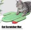 マットサボテンサイサル猫眠っているマットマット猫スクラッチボードサボテンの形スクラッチ耐久性のないスリップパッドペットおもちゃ