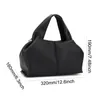 Bolso de hombro de cuero para mujer, bolso de mano plisado con asa superior informal, bolso con estilo para chica, 240307