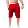 Zomer Mannen Cott Linnen Shorts Ademende Casual Sport Shorts Mannelijke Losse Gym Basketbal Shorts Running Joggingbroek Man Kleding m9mz #