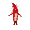 Mascot kostymer halloween jul röd krabba hummer mascotte tecknad plysch fancy klänning maskot dräkt