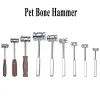 Instrumente 1 PC Doppelköpfiger Haustier-Knochenhammer, Edelstahlgriff, Kleintiere, Katzen, Hundeklinik, Krankenhausbedarf