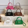 36% OFF Designer bag 2024 Handbags Womens Spring Stone Pattern Handheld Small Square Fashion Daily Casual Shoulder