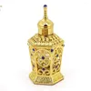 Storage Bottles Metal Antique Middle East Wedding Decor Arabian Style Perfume Bottle Essential Oils Refillable Dropper