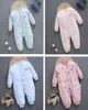 Babykläder nyfödd baby pojke tjej tjock romper barn039s jumpsuit bomullskläder vinterkläder varma spädbarnskläder7165358