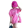 Verão meninas camiseta moda manga curta roupas da menina adolescentes crianças topos crianças roupas da criança menina roupas 2 3 4 5 6 7 8 9y 240326
