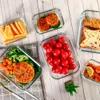 10pcs Food Storage Set, Meal Prep Containers with Leakproof Airtight Lids, BPA Free, Glass Bento Boxes, Microwave & Freezer Safe, Home Kitchen Supplies