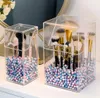 YBLNTEK pinceaux de maquillage organisateur boîte de rangement acrylique cosmétique maquillage organisateur clair maquillage pinceau titulaire porte-stylo 2010071618547