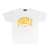 purple brand tshirt womens and mens designer t shirt trendy short sleeve PUR029 Curved-letter-printed short-sleeved T-shirt size S-XXL