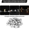 Haken Verbeterd buiten voor kerstverlichting Set van 50 dakgootclips Metalen hangers Lichtopstelling Duurzaam