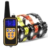 Colliers Collier de dressage chien 800m Anti aboiement collier de chien étanche avec animal de compagnie Rechargeable télécommande pour animaux de compagnie collier électrique pour chiens