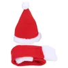 Vêtements pour chien animal de Noël chapeau de Noël Horme et costume de conception de boucle matériau doux confortable facile à porter pour les chats chiots