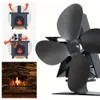 1pc 4-blade Wood Burning Stove Fireplace Fan Silent Motors Powered Circulates Home Eco Efficient Heat Distribution for Gas/pellet/wood/log Stoves Thanksgiving
