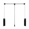 Hangers Pull-down Wardrobe Hanging Rod Adjustable Clothes Hanger Buffer Closet Clothing Storage Rack Load-bearing 12kg