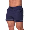 Summer Running Sports Shorts Hommes Gym Fitn Formation Bermuda Homme Bodybuilding Skinny Mince Pantalon Court Plage Bas à séchage rapide Y9Wh #