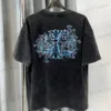 Męskie tshirty designerskie tshirt ch springsummer moda damska list nadruk pół rękawów luźna okrągła okrągła szyja Krótkie rękodzie