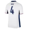 24 25 Kane Foden Soccer Jerseys Home National Football Angleterre Sterling Saka Rashford Chemise Barkley Sancho Mount Grealish Hommes Kit Kit Uniformes de chemise de football