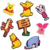 Girl Bear Tiger Friends Anime Charms Wholesale Childhood Memories Funny Gift Cartoon Charms Shoe Accessories PVC Decoration Buckle Soft Rubber Clog Charms