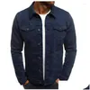 Herrenjacken Herren 2024 Ankunft Lässige gelbe Jeansjacke Klassischer Stil Mode Slim Washed Retro Blue Jeans Mantel Männliche Markenkleidung Ot8RD