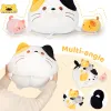Cushions AIXINI Cute Cat Bee Mommy Stuffed Animal with 4 Little Baby Cats Plush Soft Cartoon Hugging Toy Gifts for Kids Kawaii Pillow