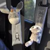 Cartoon Car Seat Belt Cover Universal Auto säkerhetsbälte axelkudde varm flanell interiörstol kudde skyddssäkerhetsskydd