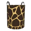 Laundry Bags Dirty Basket Giraffe Pattern Folding Clothing Storage Bucket Toy Home Waterproof Organizer