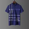 camicia POLO da uomo estiva Stampa manica corta Coppia T-shirt in cotone T-shirt polo firmata