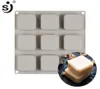 قوالب السيليكون المصنوعة يدويًا 9 جافور آمنة أدوات خبز صابون صابون صابون مربع لأجهزة خبز الكعك 8473169