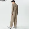 2023 MĘŻCZYZN SUPSUIT SIONT Kolor Lap Lg Lux Fi Rompers Men Streetwear Oversize swobodne kombinezony S-5xl Inderun 7 H6ci#