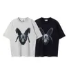 24sssArnodefrance Angry Capricorn Graffiti Sheep Head Washed Old Short Sleeve American Fashion Brand ADF T-shirt ample pour hommes