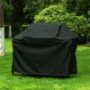 Täcker 210d BBQ Cover Outdoor Dust Waterproof Weber Heavy Duty Grill Cover Rain Protective Outdoor Barbecue Cover Round