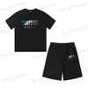 T-shirt da uomo Trapstar Top New T-shirt da uomo Manica corta Outfit Tuta in ciniglia Cotone nero London Streetwear S-XL T240326