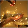 لوازم الحفلات الأخرى LED Fairy String Lights Copper STARRY Flightfly Home Home Home Decoration Craft DIY Props War DHVBJ